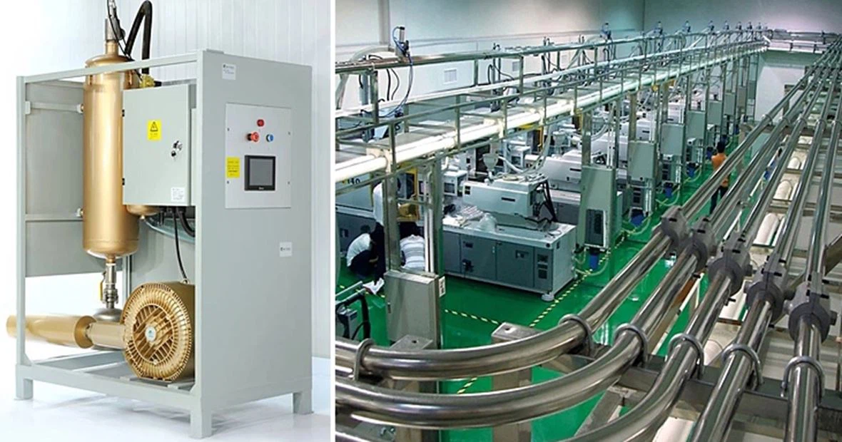 3 centralized negative pressure conveyor system application