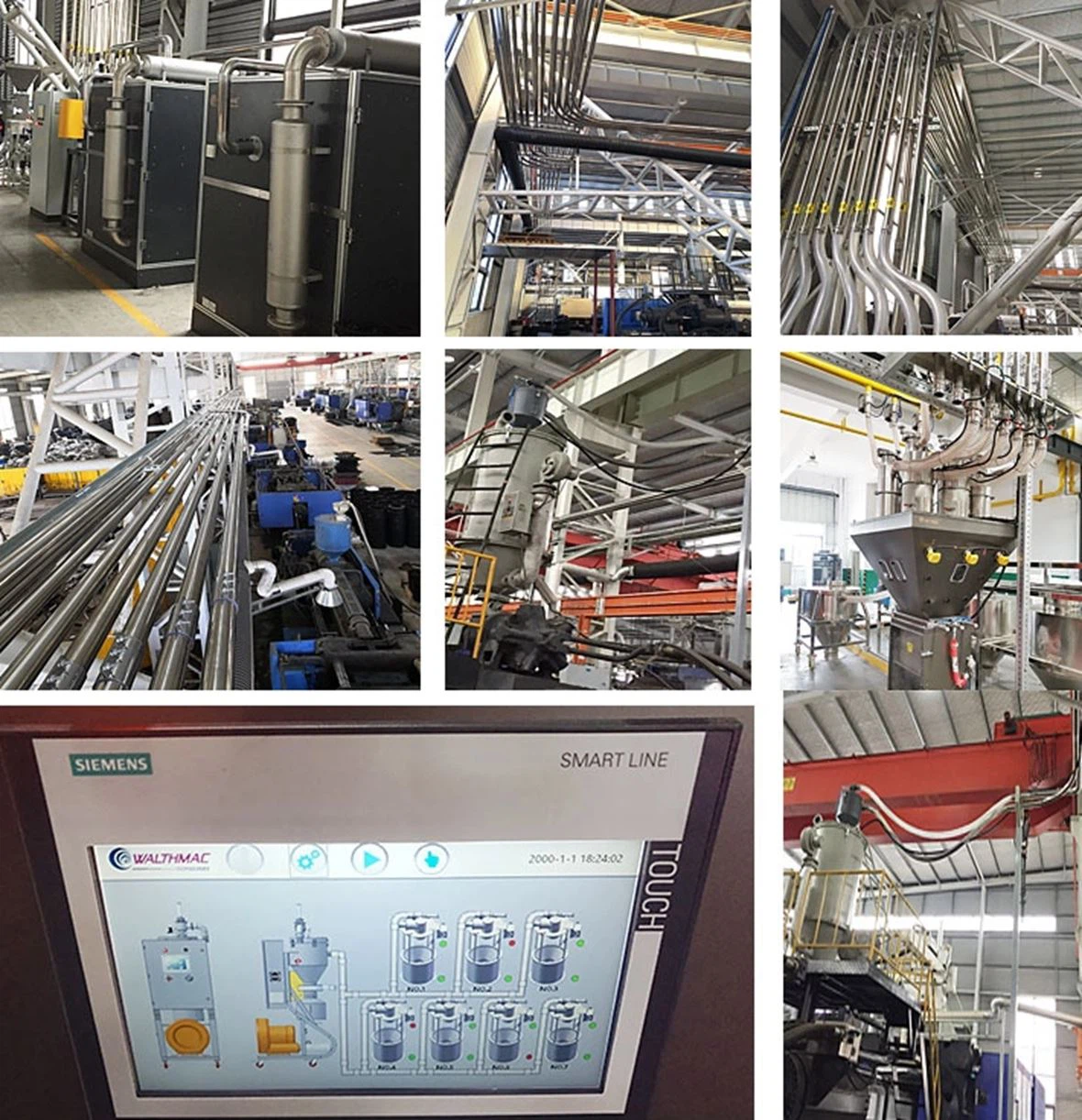 4 centralized negative pressure conveyor system on site