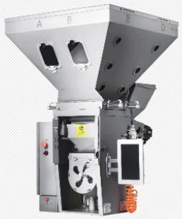 Plastic Granular Material Gravimetric Dosing Unit For Four Ingredient