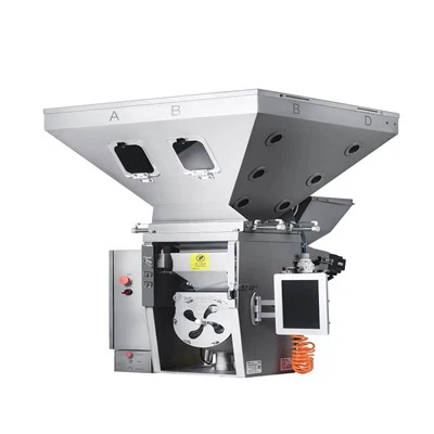 Plastic Material Gravimetric Mixer Batch Blending System For Palstic Extrusion